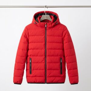 Men Fake Down Puffer Jacket