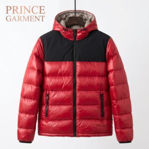 Men Fake Down Puffer Jacke