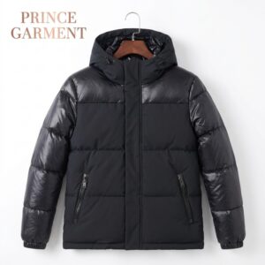 Men Fake Down Parka Jacket