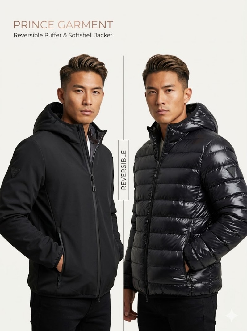 Men reversible Puffer JACKET