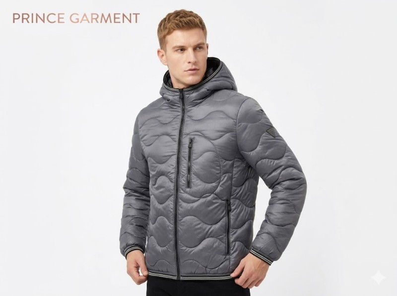 Men Fake DOWN Quilted JACKET