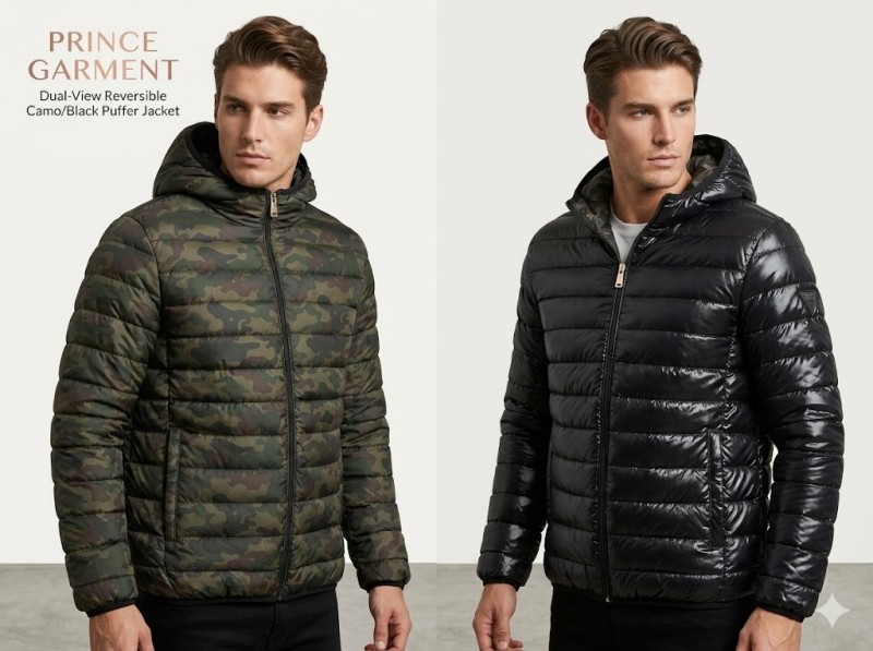 Men reversible Puffer JACKET