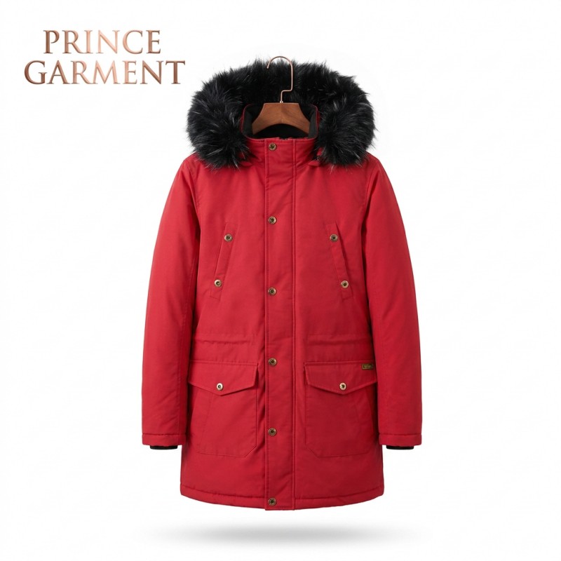 Men PUFFER LONG JACKET
