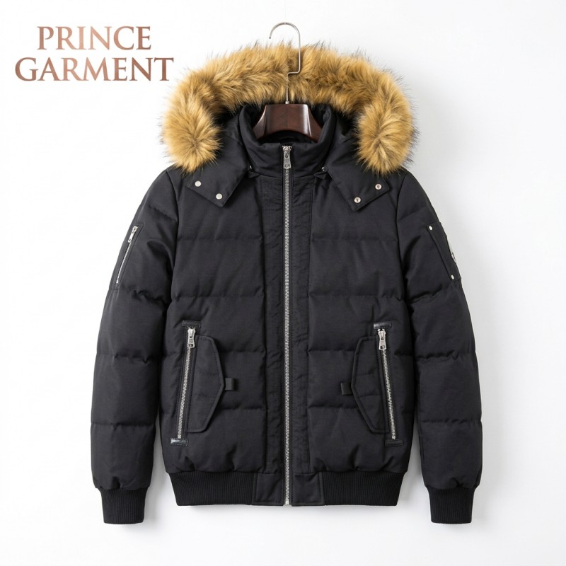Men Fake Down PUFFER JACKET