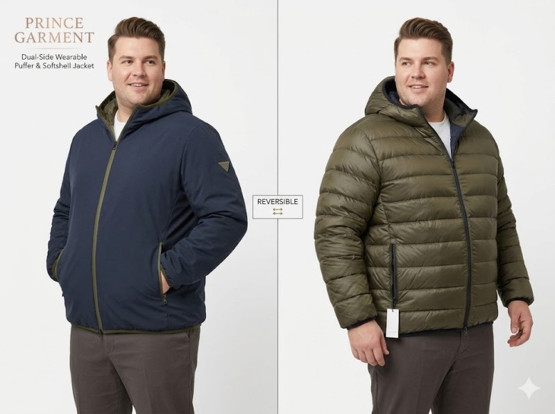 Men Reversible Puffer JACKET