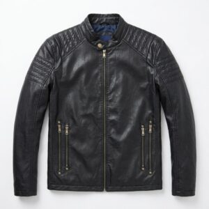 Men Pu LEATHER Washed JACKET