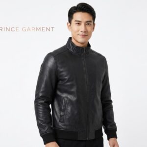 Men Pu LEATHER Washed JACKET
