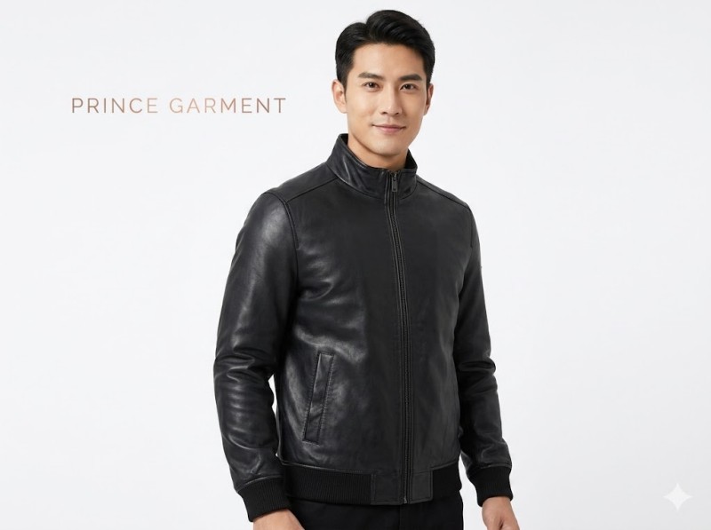 Men Pu LEATHER Washed JACKET